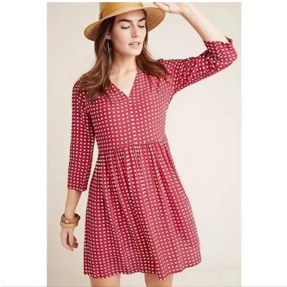 open lace back dress Pre-Loved Anthropologie 9-HI5 StCL Women's Stripe Lace Midi Dress Coral  Size XS – Elle & Beck